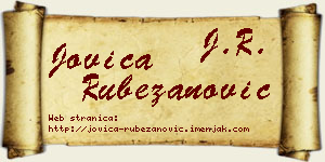 Jovica Rubežanović vizit kartica